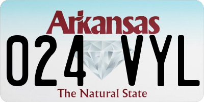 AR license plate 024VYL