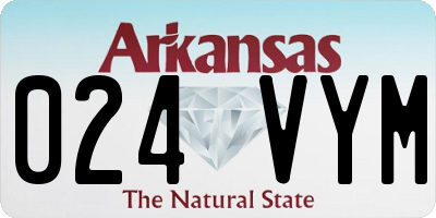 AR license plate 024VYM
