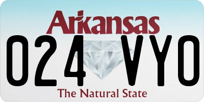 AR license plate 024VYO