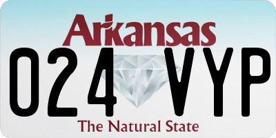 AR license plate 024VYP