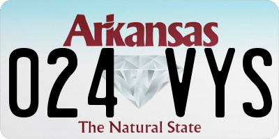 AR license plate 024VYS