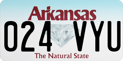 AR license plate 024VYU