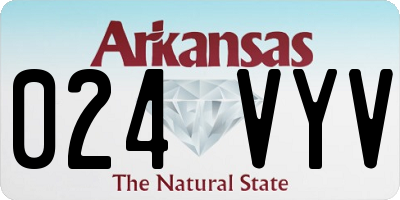 AR license plate 024VYV