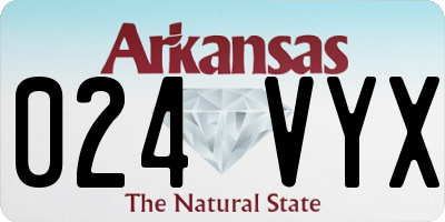 AR license plate 024VYX