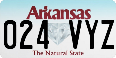 AR license plate 024VYZ