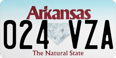 AR license plate 024VZA