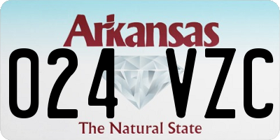 AR license plate 024VZC