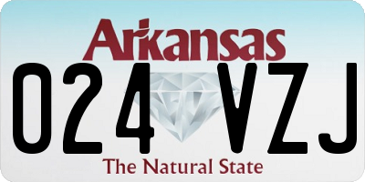 AR license plate 024VZJ