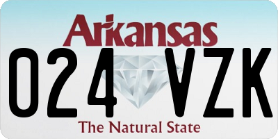 AR license plate 024VZK