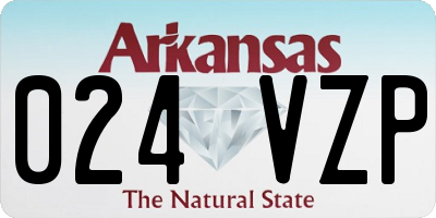 AR license plate 024VZP