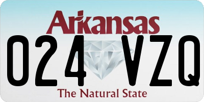AR license plate 024VZQ