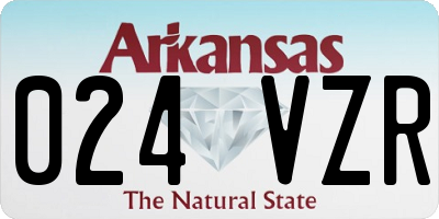 AR license plate 024VZR