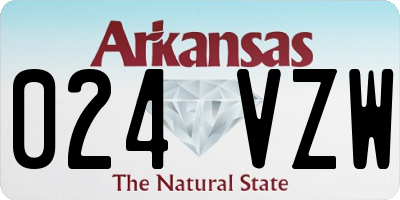 AR license plate 024VZW