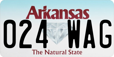 AR license plate 024WAG