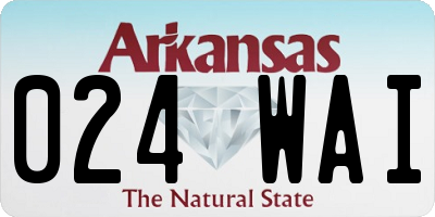 AR license plate 024WAI