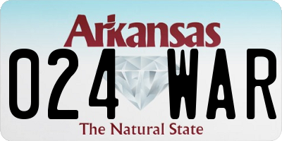 AR license plate 024WAR