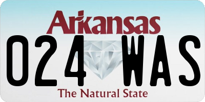 AR license plate 024WAS