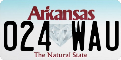 AR license plate 024WAU