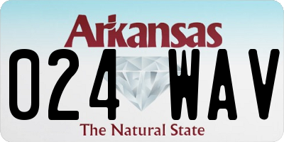 AR license plate 024WAV