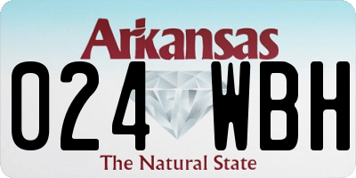 AR license plate 024WBH