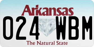 AR license plate 024WBM