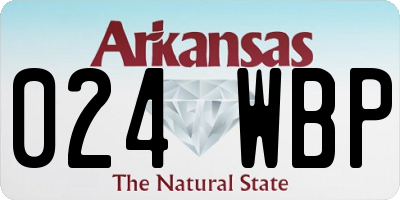 AR license plate 024WBP