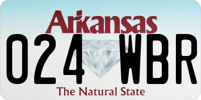 AR license plate 024WBR