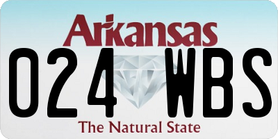 AR license plate 024WBS