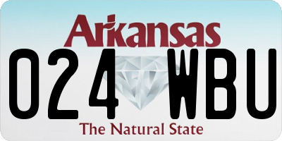 AR license plate 024WBU