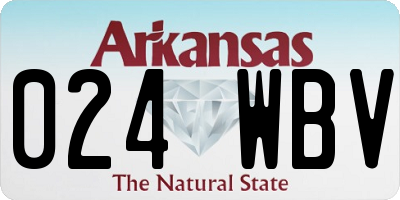 AR license plate 024WBV