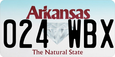 AR license plate 024WBX