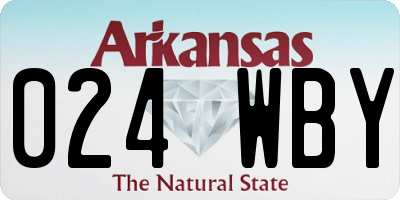 AR license plate 024WBY