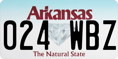 AR license plate 024WBZ