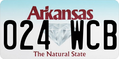 AR license plate 024WCB