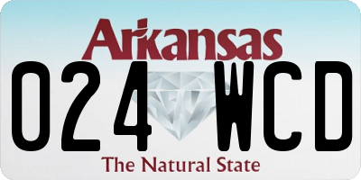 AR license plate 024WCD