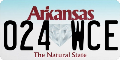 AR license plate 024WCE