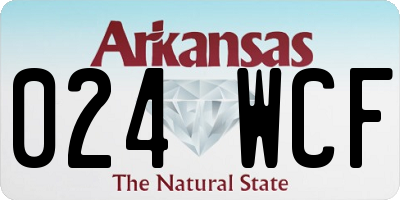AR license plate 024WCF