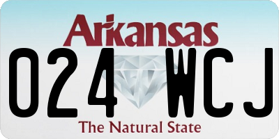 AR license plate 024WCJ