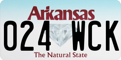 AR license plate 024WCK