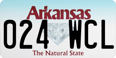AR license plate 024WCL