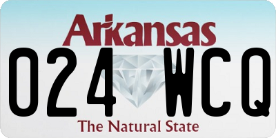 AR license plate 024WCQ