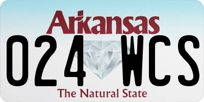 AR license plate 024WCS