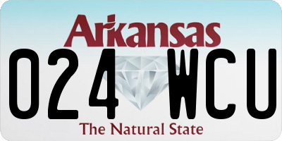 AR license plate 024WCU
