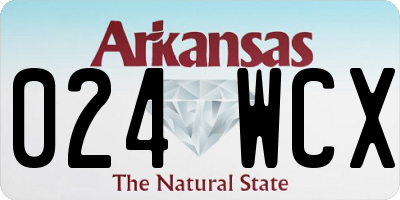 AR license plate 024WCX