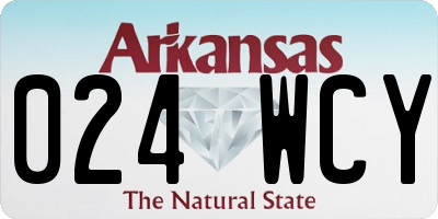 AR license plate 024WCY