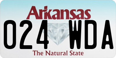 AR license plate 024WDA