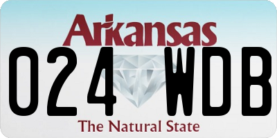 AR license plate 024WDB