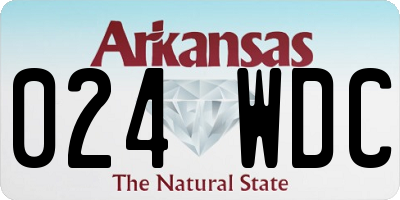 AR license plate 024WDC