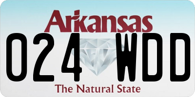 AR license plate 024WDD
