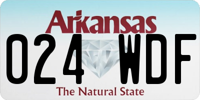 AR license plate 024WDF